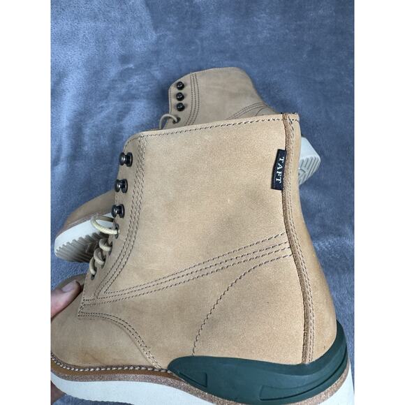 TAFT Leather Boots Mens Size 7.5 LaceUp Cap Toe Casual Dress Workwear Style - Picture 11 of 13
